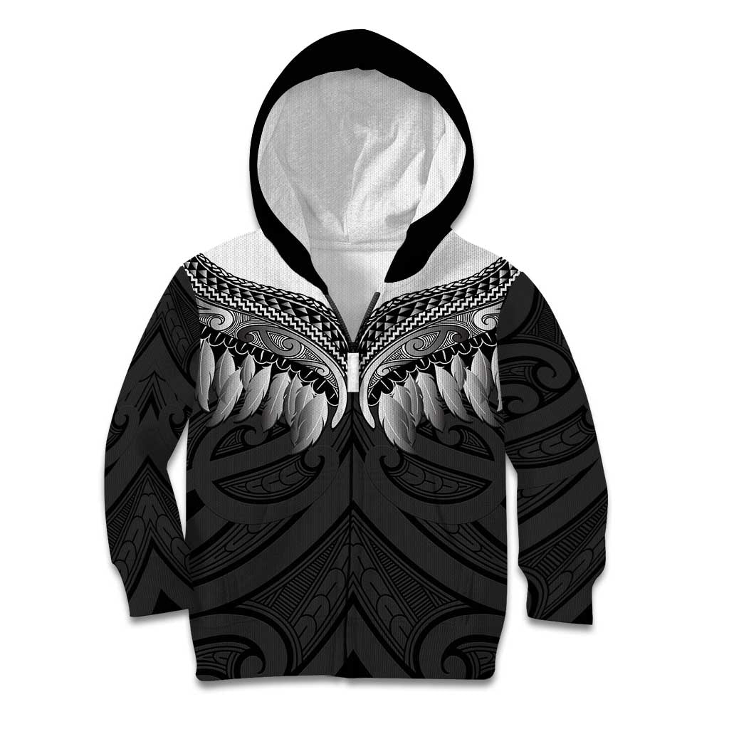 Poutama Korowai New Zealand Kid Hoodie Aotearoa Maori Tattoo - Polynesian Pride