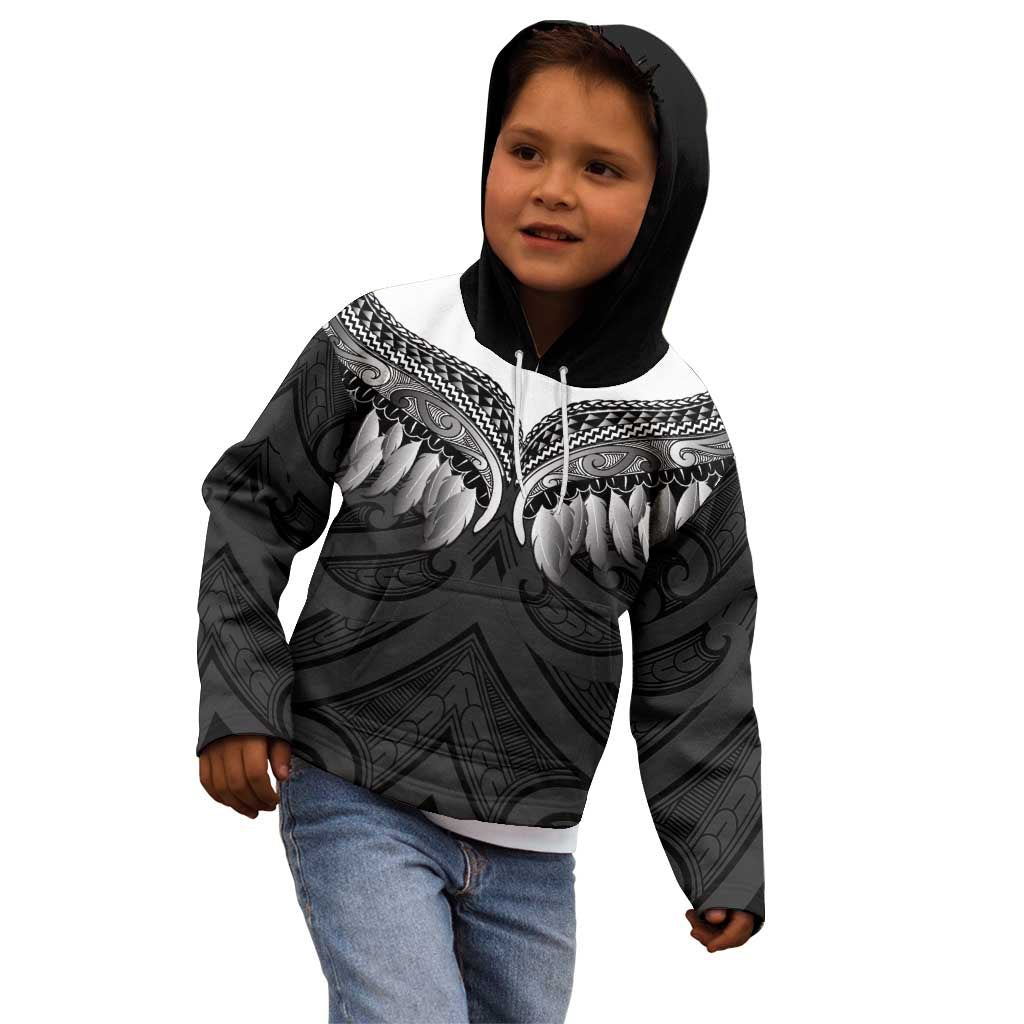 Poutama Korowai New Zealand Kid Hoodie Aotearoa Maori Tattoo - Polynesian Pride