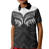 Poutama Korowai New Zealand Kid Polo Shirt Aotearoa Maori Tattoo - Polynesian Pride