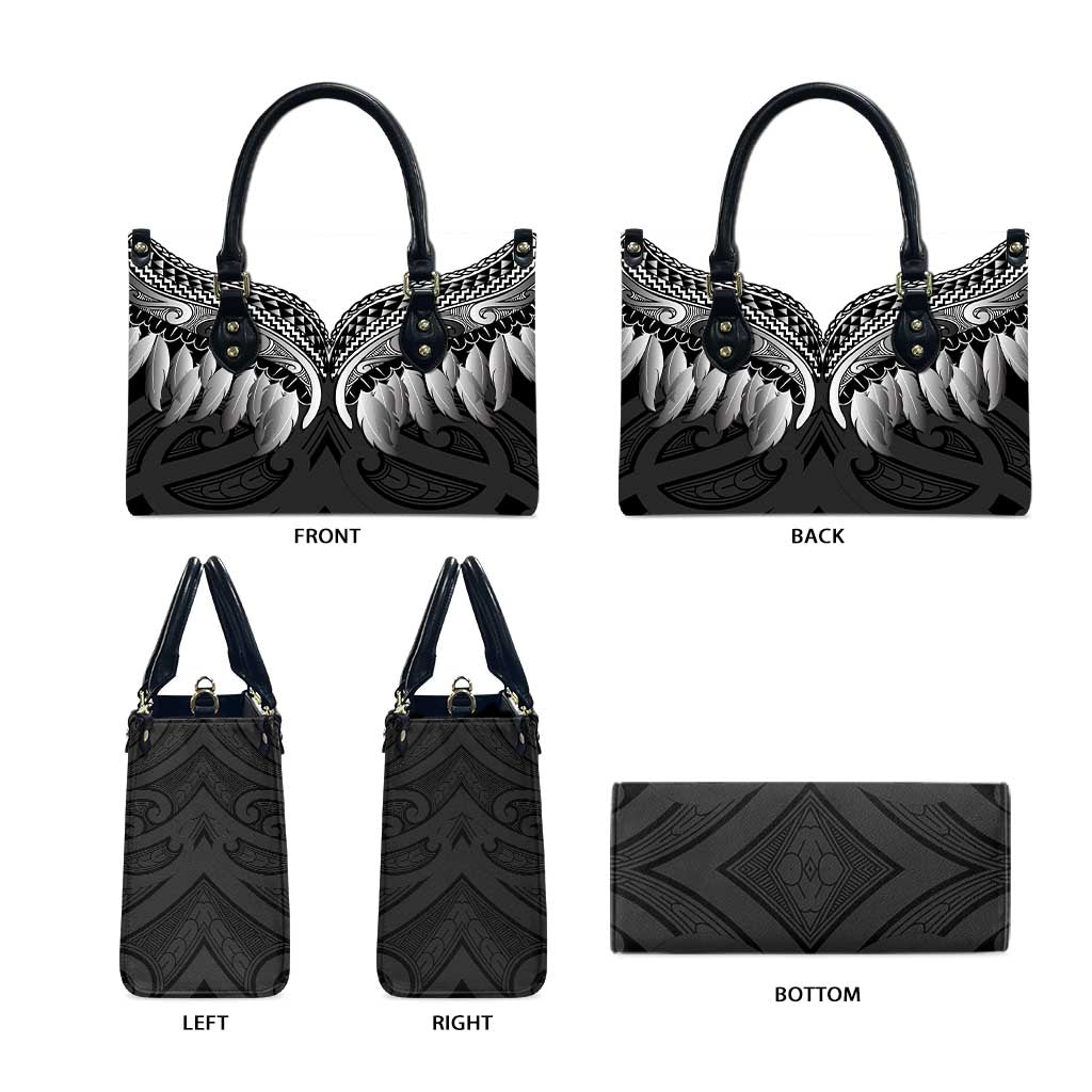 Poutama Korowai New Zealand Leather Bag Aotearoa Maori Tattoo - Polynesian Pride