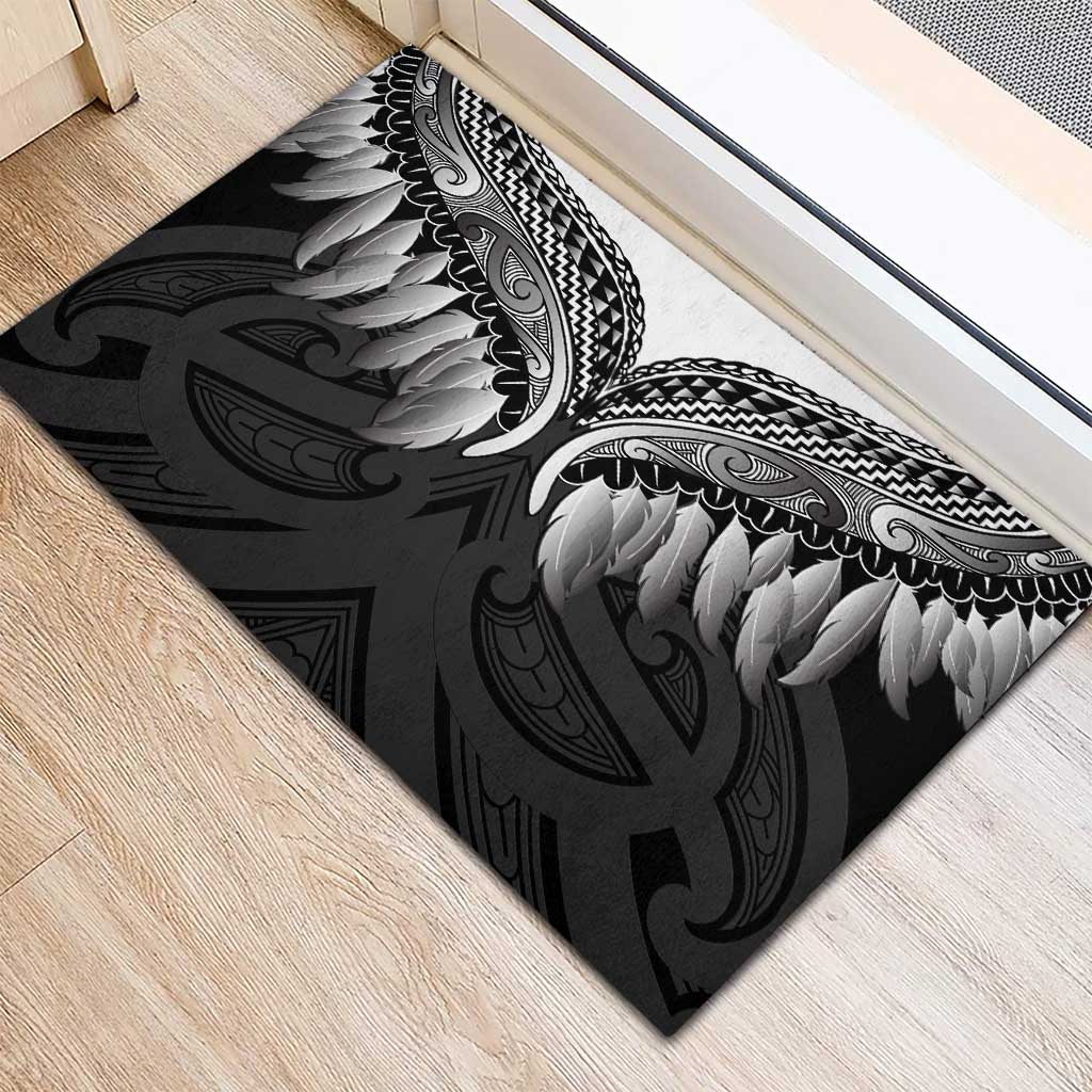 Poutama Korowai New Zealand Rubber Doormat Aotearoa Maori Tattoo - Polynesian Pride