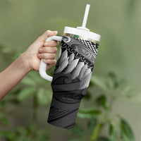 Poutama Korowai New Zealand Tumbler With Handle Aotearoa Maori Tattoo - Polynesian Pride