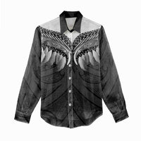 Poutama Korowai New Zealand Women Casual Shirt Aotearoa Maori Tattoo - Polynesian Pride