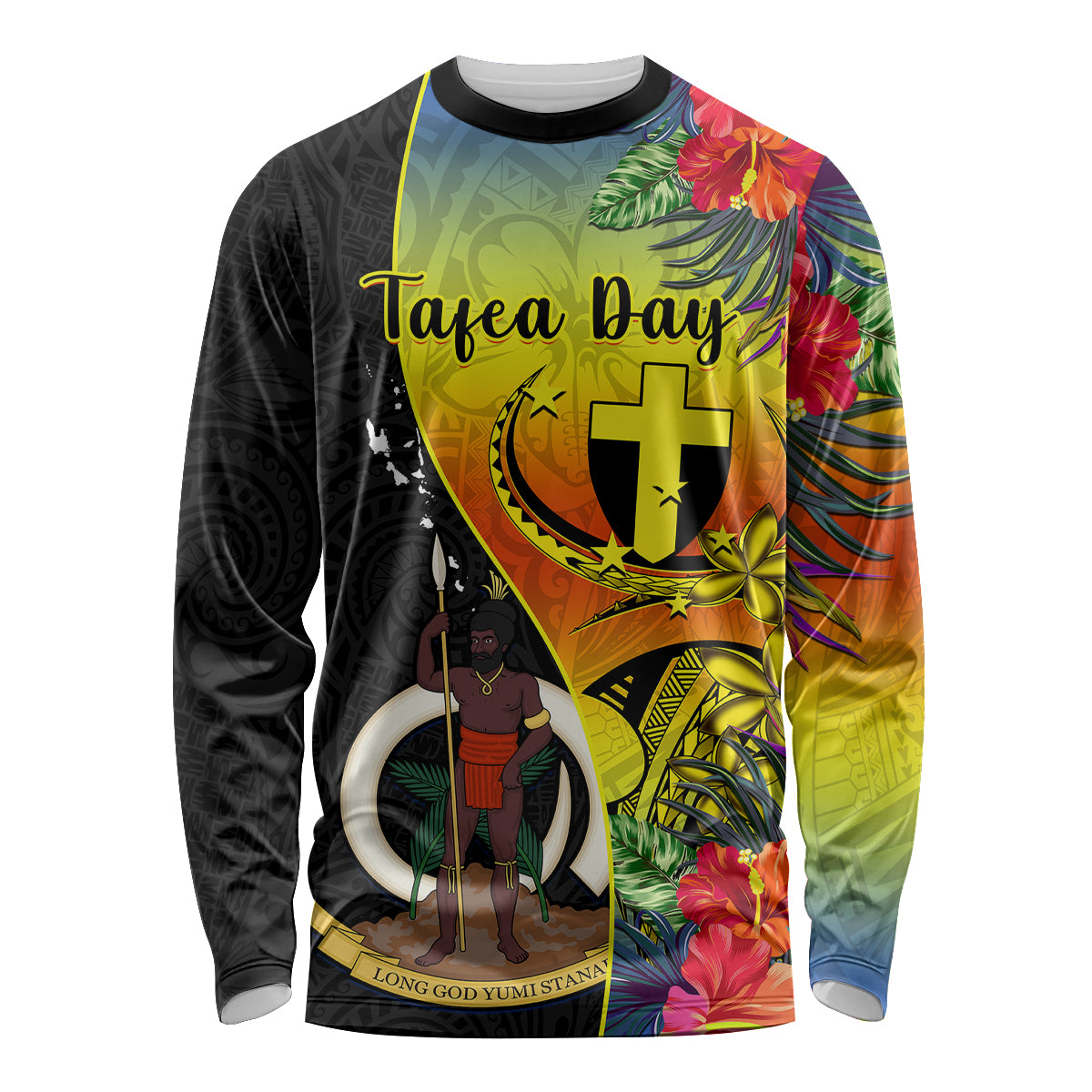 vanuatu-tafea-day-long-sleeve-shirt-coat-of-arms-mix-tropical-flowers