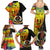 personalised-vanuatu-tafea-day-family-matching-summer-maxi-dress-and-hawaiian-shirt-coat-of-arms-mix-tropical-flowers