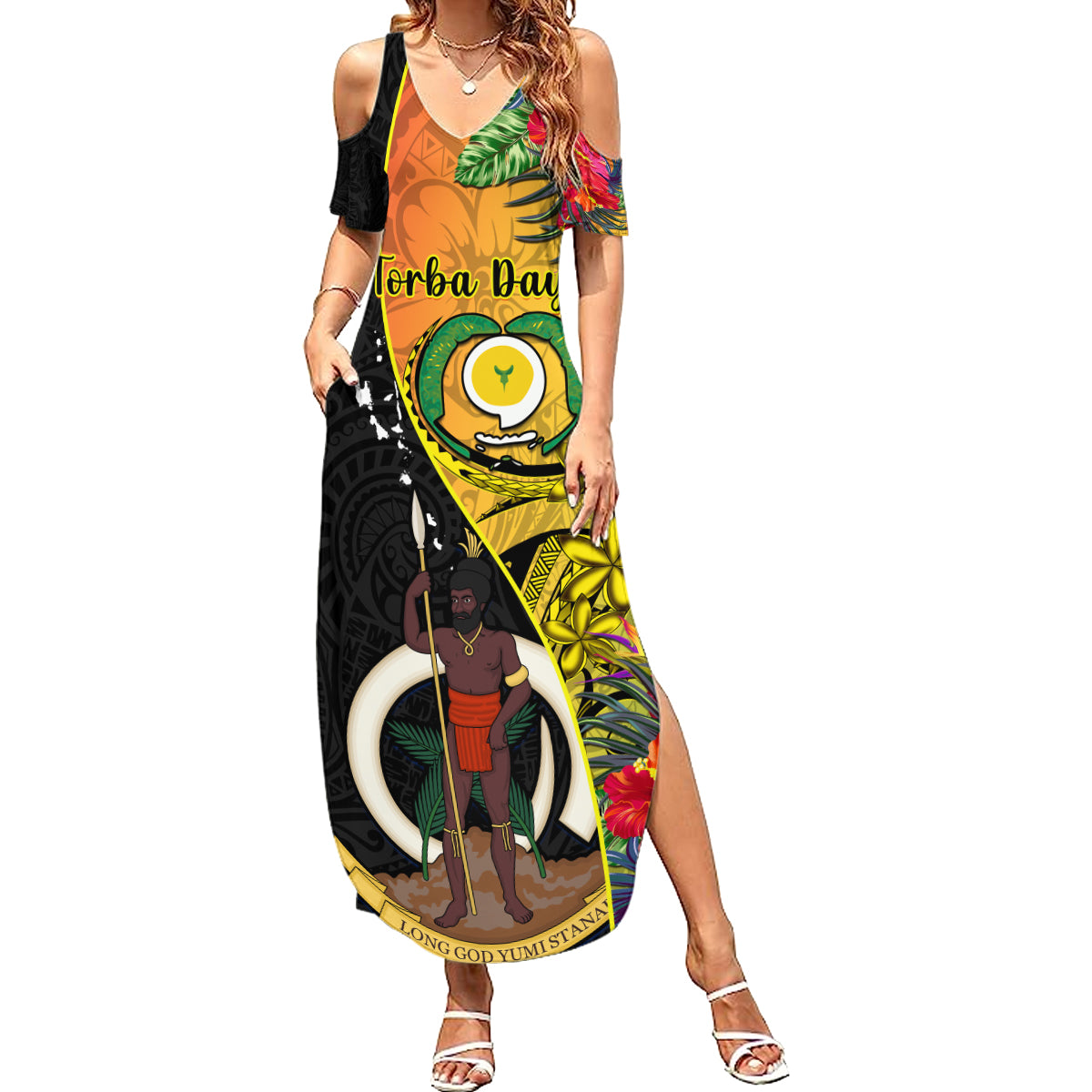 vanuatu-torba-day-summer-maxi-dress-coat-of-arms-mix-tropical-flowers