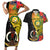 personalised-vanuatu-torba-day-couples-matching-short-sleeve-bodycon-dress-and-hawaiian-shirt-coat-of-arms-mix-tropical-flowers