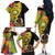 personalised-vanuatu-torba-day-family-matching-off-shoulder-long-sleeve-dress-and-hawaiian-shirt-coat-of-arms-mix-tropical-flowers