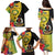 Personalised Vanuatu Torba Day Family Matching Puletasi Dress and Hawaiian Shirt Coat Of Arms Mix Tropical Flowers LT14 - Polynesian Pride