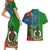 vanuatu-malampa-day-couples-matching-short-sleeve-bodycon-dress-and-hawaiian-shirt-coat-of-arms-mix-tropical-flowers