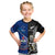 New Zealand And Samoa Rugby Kid T Shirt All Black Tiki Fern Mix Manu Samoa 2023 World Cup LT14 Black - Polynesian Pride