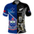 New Zealand And Samoa Rugby Polo Shirt All Black Tiki Fern Mix Manu Samoa 2023 World Cup LT14 Black - Polynesian Pride