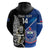 Custom New Zealand And Samoa Rugby Hoodie All Black Tiki Fern Mix Manu Samoa 2023 World Cup LT14 - Polynesian Pride