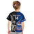 Custom New Zealand And Samoa Rugby Kid T Shirt All Black Tiki Fern Mix Manu Samoa 2023 World Cup LT14 - Polynesian Pride