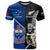 Custom New Zealand And Samoa Rugby T Shirt All Black Tiki Fern Mix Manu Samoa 2023 World Cup LT14 Black - Polynesian Pride