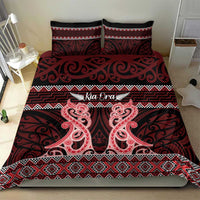 Kia Ora New Zealand Bedding Set Maori Language Week Whero Taniko Motif - Polynesian Pride