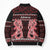 Kia Ora New Zealand Bomber Puffer Jacket Maori Language Week Whero Taniko Motif - Polynesian Pride
