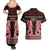 Kia Ora New Zealand Couples Matching Summer Maxi Dress and Hawaiian Shirt Maori Language Week Whero Taniko Motif - Polynesian Pride