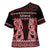 Kia Ora New Zealand Cross Shoulder Shirt Maori Language Week Whero Taniko Motif - Polynesian Pride