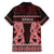 Kia Ora New Zealand Family Matching Long Sleeve Bodycon Dress and Hawaiian Shirt Maori Language Week Whero Taniko Motif - Polynesian Pride