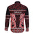 Kia Ora New Zealand Family Matching Off The Shoulder Long Sleeve Dress and Hawaiian Shirt Maori Language Week Whero Taniko Motif - Polynesian Pride
