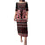 Kia Ora New Zealand Family Matching Puletasi and Hawaiian Shirt Maori Language Week Whero Taniko Motif - Polynesian Pride