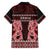Kia Ora New Zealand Family Matching Short Sleeve Bodycon Dress and Hawaiian Shirt Maori Language Week Whero Taniko Motif - Polynesian Pride