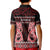 Kia Ora New Zealand Kid Polo Shirt Maori Language Week Whero Taniko Motif - Polynesian Pride