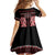 Kia Ora New Zealand Kid Short Sleeve Dress Maori Language Week Whero Taniko Motif - Polynesian Pride