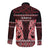 Kia Ora New Zealand Long Sleeve Button Shirt Maori Language Week Whero Taniko Motif - Polynesian Pride