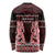 Kia Ora New Zealand Long Sleeve Shirt Maori Language Week Whero Taniko Motif - Polynesian Pride