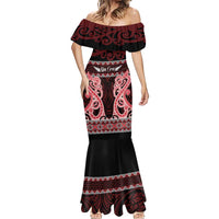 Kia Ora New Zealand Mermaid Dress Maori Language Week Whero Taniko Motif - Polynesian Pride