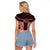 Kia Ora New Zealand Raglan Cropped T Shirt Maori Language Week Whero Taniko Motif - Polynesian Pride