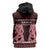 Kia Ora New Zealand Sleeveless Hoodie Maori Language Week Whero Taniko Motif - Polynesian Pride