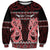 Kia Ora New Zealand Sweatshirt Maori Language Week Whero Taniko Motif - Polynesian Pride