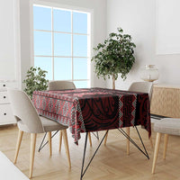 Kia Ora New Zealand Tablecloth Maori Language Week Whero Taniko Motif - Polynesian Pride