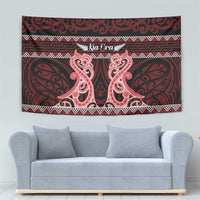 Kia Ora New Zealand Tapestry Maori Language Week Whero Taniko Motif - Polynesian Pride