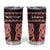 Kia Ora New Zealand Tumbler Cup Maori Language Week Whero Taniko Motif - Polynesian Pride