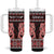 Kia Ora New Zealand Tumbler With Handle Maori Language Week Whero Taniko Motif - Polynesian Pride