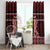 Kia Ora New Zealand Window Curtain Maori Language Week Whero Taniko Motif - Polynesian Pride