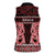 Kia Ora New Zealand Women Sleeveless Polo Shirt Maori Language Week Whero Taniko Motif - Polynesian Pride