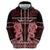 Kia Ora New Zealand Zip Hoodie Maori Language Week Whero Taniko Motif - Polynesian Pride