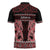 Kia Ora New Zealand Zipper Polo Shirt Maori Language Week Whero Taniko Motif - Polynesian Pride