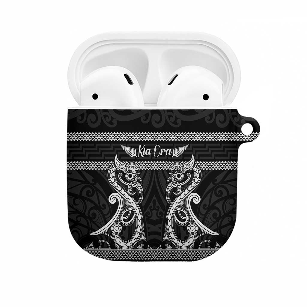 Kia Ora New Zealand AirPods Case Maori Language Week Pango Taniko Motif - Polynesian Pride