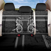 Kia Ora New Zealand Back Car Seat Cover Maori Language Week Pango Taniko Motif - Polynesian Pride