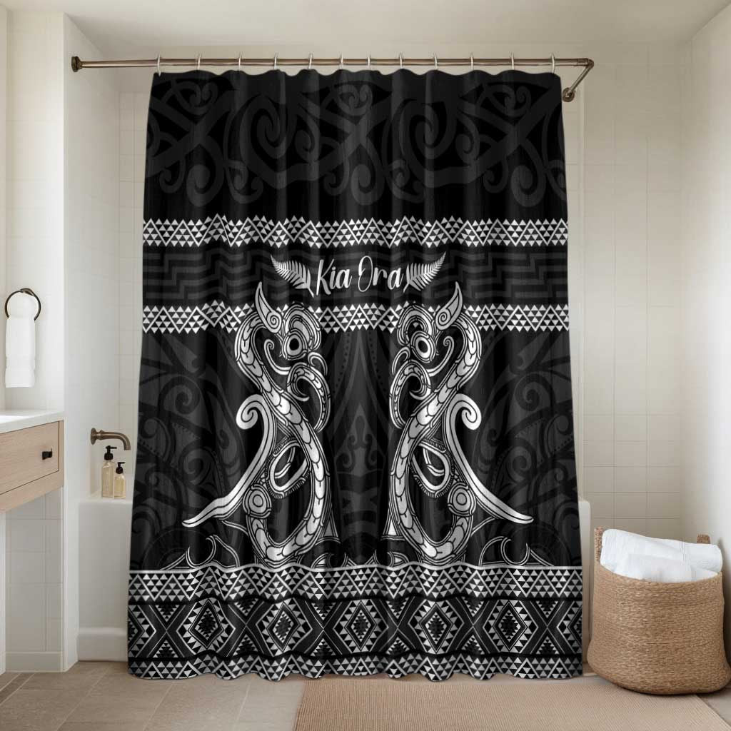 Kia Ora New Zealand Bathroom Set Maori Language Week Pango Taniko Motif - Polynesian Pride