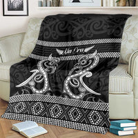 Kia Ora New Zealand Blanket Maori Language Week Pango Taniko Motif - Polynesian Pride
