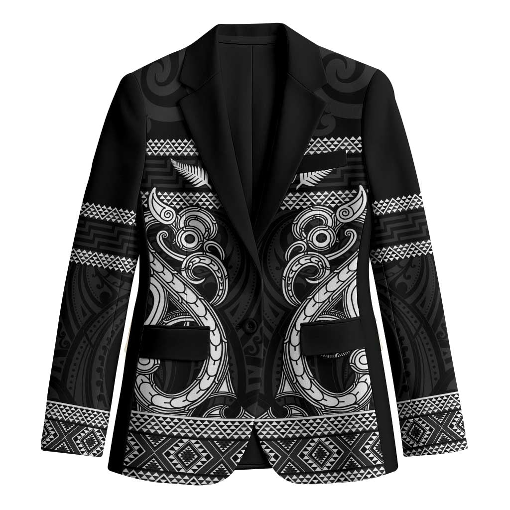 Kia Ora New Zealand Blazer Maori Language Week Pango Taniko Motif - Polynesian Pride