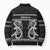 Kia Ora New Zealand Bomber Puffer Jacket Maori Language Week Pango Taniko Motif - Polynesian Pride