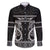 Kia Ora New Zealand Family Matching Off The Shoulder Long Sleeve Dress and Hawaiian Shirt Maori Language Week Pango Taniko Motif - Polynesian Pride